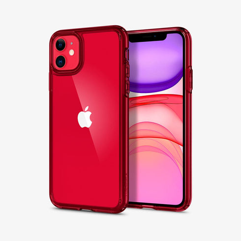 075CS27135 - iPhone 11 Pro Max Case Ultra Hybrid in crystal clear showing the back